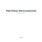 The Final Proclamation icône
