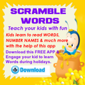 KIDS  SCRAMBLE WORDS
