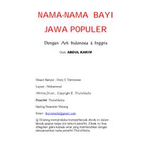 NAMA-NAMA BAYI JAWA POPULER Ekran Görüntüsü 2