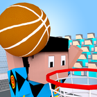 Funny mobile BasketBall pixel 3D icon