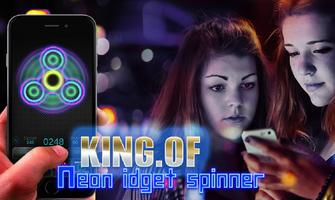 Fidget Spinner- Neon vs Lava spinning Cartaz
