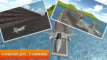 Fighter Jet Carrier Simulator Affiche