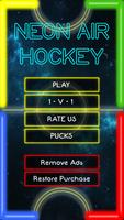 Neon Air Hockey Pro Poster