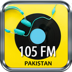 Fm 105 Pakistan Free Internet Radio App Recorder biểu tượng