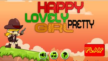 Happy Lovely Pretty Girl Poster