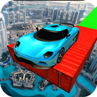 Crazy Car stunt on Impossible Track ícone