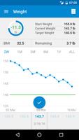 Weight Loss Diary & BMI Tracker – WeightFit اسکرین شاٹ 1
