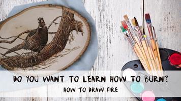 How to draw fire plakat