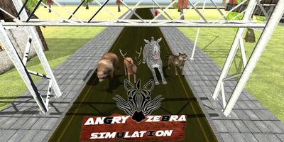 Angry Zebra City Attack โปสเตอร์