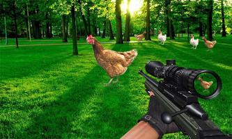 Chicken Shoot : 3D sniper Murgi Shooter تصوير الشاشة 1