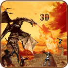 Warrior Dragon Attack Sim 2016 أيقونة