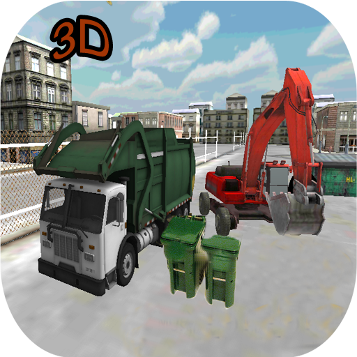 Garbage Excavator Cleaner 3D 2