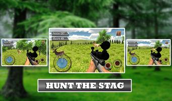 kill Deer Animal Hunting 3D Plakat