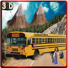 Offroad School Bus hill climb أيقونة