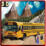 Offroad School Bus hill climb أيقونة