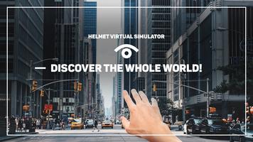 Helmet virtual simulator Plakat