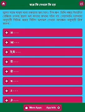 Screenshot 2 for স্বপ্নে কি দেখলে কি হয়