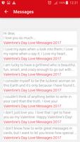 Valentine Day Messages 2017 screenshot 1