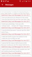 Valentine Day Love Messages capture d'écran 1