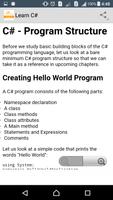 Learn C# Programming تصوير الشاشة 3