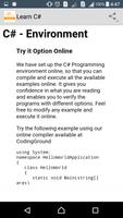 Learn C# Programming capture d'écran 2