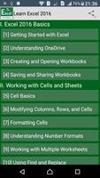 Guide To MS Excel 2016 poster