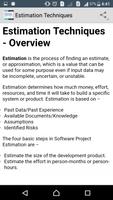 Learn Estimation Techniques Screenshot 1