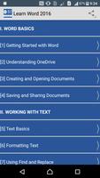 Learn MS Word 2016 FULL پوسٹر