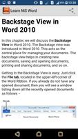 Learn MS Word captura de pantalla 3