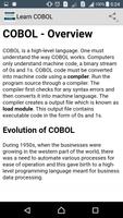 Learn COBOL Programming اسکرین شاٹ 1