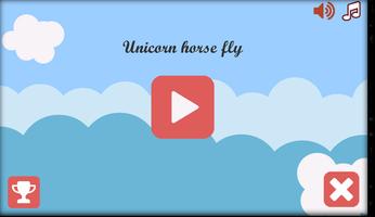 Unicorn Horse Fly Plakat