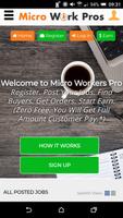 Work Online - Earn From Home - Micro Jobs Affiche