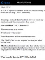 CIVIC Card syot layar 2