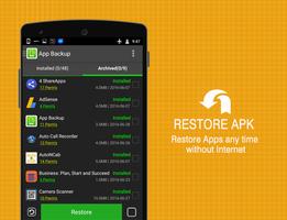 Apps Backup - Restore, Share 截图 1