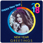 New Year Greeting Cards 2018 أيقونة