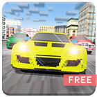 Block City Racing 3D Free أيقونة