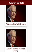 Warren Buffett Quote and Success Story Affiche