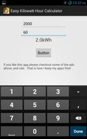 Easy Kilowatt Hour Calculator স্ক্রিনশট 1