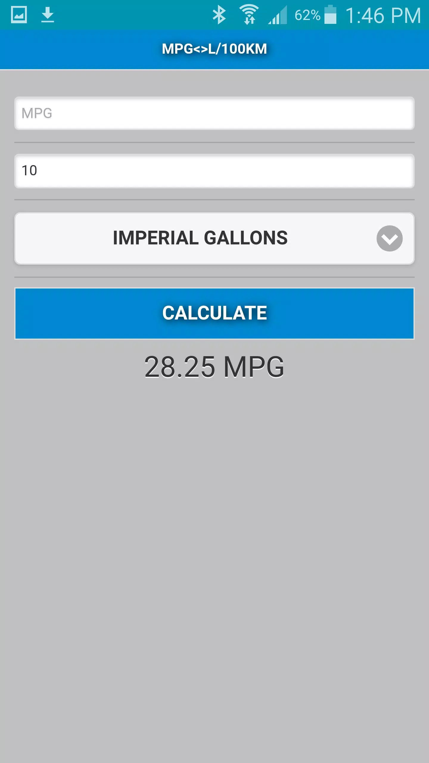 MPG to L/100Km Converter APK for Android Download