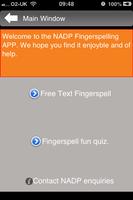 NADP Fingerspell Affiche