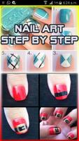Nail Art Step By Step الملصق
