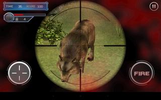 Wild Animal Sniper Hunter 3D capture d'écran 1