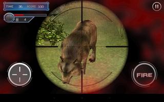 Wild Animal Sniper Hunter 3D imagem de tela 1