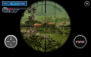 Wild Animal Sniper Hunter 3D capture d'écran 3