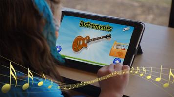 Kids Musical Instruments n Tools Flashcards 2017 Affiche