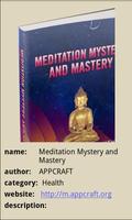 Meditation Mystery and Mastery Plakat
