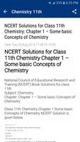 11th Chemistry NCERT Solutions Affiche