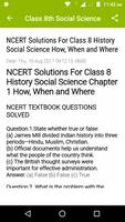 8th Social Science NCERT capture d'écran 1