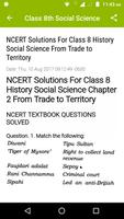 برنامه‌نما 8th Social Science NCERT عکس از صفحه