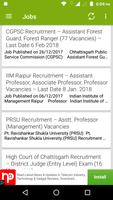 1 Schermata Chhattisgarh Govt. Jobs